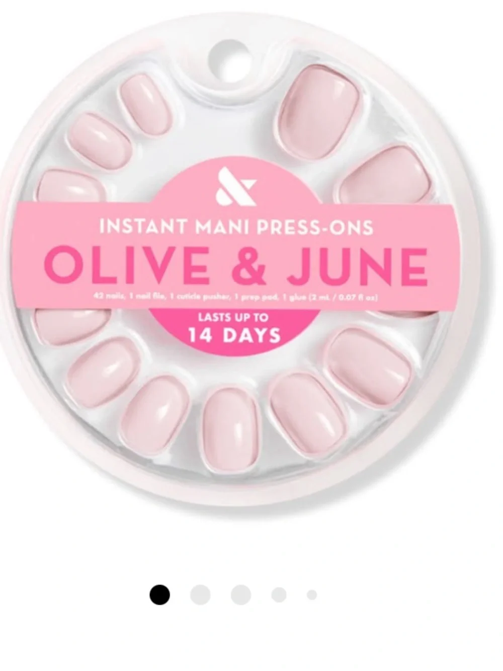 Pink Instant Mani Press-On Nails